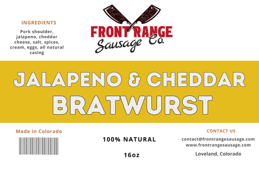 Jalapeno & Cheddar Bratwurst